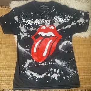 👅 Rolling Stones Bleach Tie-Dye Shirt 👅